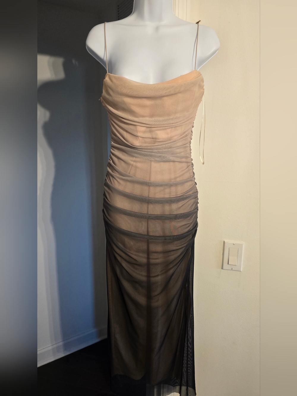 Zara sheer and tulle slip dress - Size Medium - Picture 3 of 12